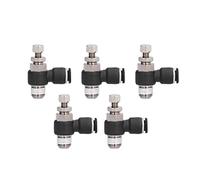 L Type Right Angle Throttle Valve | PVC Quick Fitting for Gas Flow Control | Oval Release Ring for Easy Disassembly | Male Thread, 1.0-1.2MPa Pressure Rating (10-04)