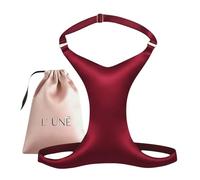 L’UNĒ Sujetador Antiarrugas Escote | Sujetador para Dormir | Lencería Antiedad | Almojada Anti Arrugas para el Pecho | Regalo Mujer | Talla Unica | Rojo Burdeo