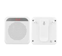 L17 Wireless Microphone Amplifier Rechargeable Portable PA System with Recording USB TF Card Playback Teacher Tour Guide Speaker with Headset Mic White (Blanco)