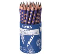 LYRA Groove, Lápices de grafito, Triangular con zona de grip natural, Bote de plástico, B