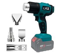 L1NXIXI Pistola de aire caliente con batería para Makita 18 V, 2 temperaturas, 300/550 ℃, pistola de aire caliente manual con 4 boquillas de acero inoxidable para bricolaje, manualidades, película