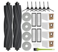 L20 Ultra Recambios Accesorios para Dreame L20 Ultra / L20 Ultra Complete Repuestos Kit Piezas Juego de repuesto 4 Bolsas de Polvo 2 Cepillo Principal 6 Cepillos Laterales 4 Filtros 4 Paños