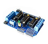 L293D - Módulo de accionamiento del motor, placa de expansión, compatible con UNO Duemilanove, controlador de conductor, escudo de ventana lateral, frontal, módulo de chip Uno- paso a paso