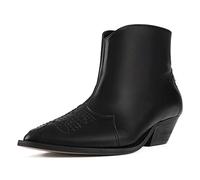 L37 HANDMADE SHOES Capital City, Bota de Tobillo Mujer, Negro, 41 EU