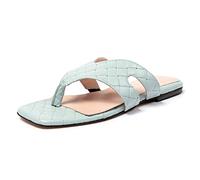 L37 HANDMADE SHOES Club Tropicana, Sandalia Mujer, Azul, 40 EU