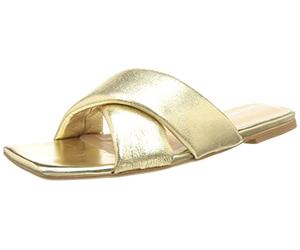 L37 HANDMADE SHOES Costa Brava, Sandalia Mujer, Dorado, 35 EU
