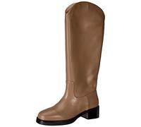 L37 HANDMADE SHOES Game of The Heart, Knee High Boot Mujer, Pardo, 36 EU