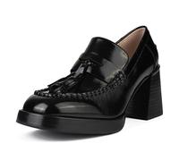 L37 HANDMADE SHOES Gotta Tell You, Bomba Mujer, Negro, 40 EU