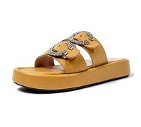 L37 HANDMADE SHOES It's Unusual, Sandalia Mujer, Amarillo, 36 EU