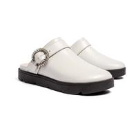 L37 HANDMADE SHOES Mujer Zuecos Sandalias IN MY ARMS Zapatillas, Blanco, EUR 36
