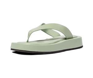 L37 HANDMADE SHOES Pump Up The Jam, Sandalia Mujer, Verde, 38 EU