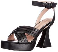 L37 HANDMADE SHOES Sandalias de tacón para mujer Late to Say Goodbye, Negro, 35 EU