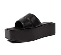 L37 HANDMADE SHOES Sandalias Knock Three Times para mujer, Negro, 38 EU