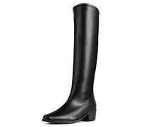 L37 HANDMADE SHOES Shot in The Dark, Botas Altas hasta la Rodilla Mujer, Negro, 37 EU