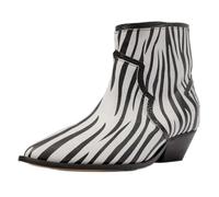 L37 HANDMADE SHOES Stiefeletten I Naturleder I Handgefertigte Schuhe I Bequem und Elegant I Here Comes The Rain I, Bota de Tobillo Mujer, Negro Blanco, 38 EU
