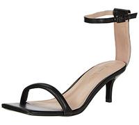 L37 HANDMADE SHOES Summer Groove, Sandalia de tacón Mujer, Negro, 37 EU
