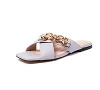 L37 HANDMADE SHOES Sun of Jamaica, Sandalia Mujer, Lilac, 35 EU