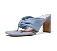 L37 HANDMADE SHOES Susanna, Sandalia de tacón Mujer, Azul, 36 EU