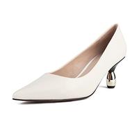 L37 HANDMADE SHOES Trabajo Italiano, Bomba Mujer, Blanco, 39 EU