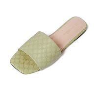 L37 HANDMADE SHOES Treat Me Right, Sandalia Mujer, Verde, 41 EU