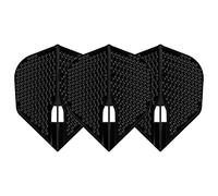 L3d Shape Dimple Champagne Dart Flights -Black