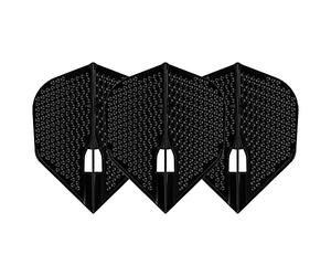 L3d Shape Dimple Champagne Dart Flights -Black