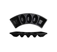 L3s9mPzVb4 Cuenco para salsa Plato de condimentos Simple con múltiples compartimentos for el hogar, plato creativo cerámica for salsa for restaurante, for aperitivos, for(Negro)