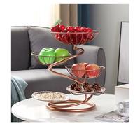 L3s9mPzVb4 Plato de fruta Plato de fruta metal multicapa, soporte for cesta frutas, frutero moderno for centro mesa cocina casera, decorativo for for encimera(Bruin)