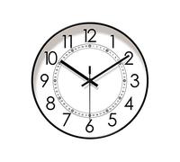 L3s9mPzVb4 Reloj de Pared Decoración del Reloj de Pared la Moda Sala Estar, Segundo Cuarzo escaneo silencioso hogar 10 pulgadas/12 pulgadas/14 Pulgadas(10inch)