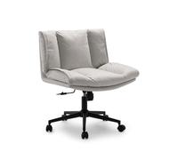 L3s9mPzVb4 Silla de Oficina Silla de Oficina en casa con Ruedas, Altura Ajustable ergonómica Moderna Silla giratoria Respaldo Medio