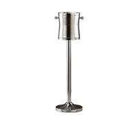 L3s9mPzVb4 Tina para Bebidas Cubo de Vino Lujo for el hogar con Estante, Cubo pellets Hielo Soporte, Barra Acero Inoxidable, champán Europeo