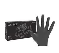 L3VEL3 Nitrilo Gloves Liners Mixto, Negro, M