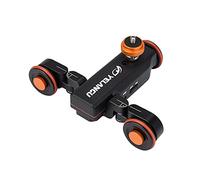 L4x Mini Slider de Cámara Motorizada Dolly Car - Aleación de Aluminio, ángulos Ajustables, Controlados Remotos, Capacidad de Carga de hasta 3 Kg para DSLR y Videocámara