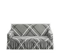 L6NqIAG 1/2/3/4 Seater Sofa Couch Cover with Skirt Washable Elastic Stretchable Easy Fit Universal Furniture Protector Funda del sofá(Color 13,1-Seat(90-140cm))