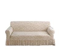 L6NqIAG 1pc Elastic Pleated Skirt Sofa Cover All-Inclusive Universal Simple Protective Suitable for Living Room Funda del sofá(3 Seat)