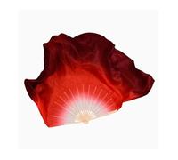 L6NqIAG Abanico de Danza del Vientre Abanico de Baile Gran tamaño 86 cm, Velo Plegable bambú Degradado, Pintado a Mano, Accesorios for espectáculos Danza del Vientre(Color 18,2pcs Right Hand)