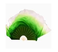 L6NqIAG Abanico de Danza del Vientre Abanico de Baile Gran tamaño 86 cm, Velo Plegable bambú Degradado, Pintado a Mano, Accesorios for espectáculos Danza del Vientre(Color 20,1pcs Right 1pcs Left)