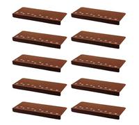 L6NqIAG Alfombra de escaleras autoadhesiva Alfombrillas Luminosas Autoadhesivas for escaleras, Antideslizantes, con Bonito patrón, Cubierta Protectora for escalones, 1 Unidad(Dark Brown)