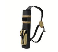 L6NqIAG Carcaj de Flecha Tiro con Arco Ligero hacia atrás Flecha aljaba Doble Uso Plegable Compacto Cadera Flechas Bolsa Sistema Bolsillo colgado(Khaki)