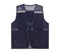 L6NqIAG Chaleco de Seguridad Chaleco de malla publicitario con logotipo impreso for voluntarios, ropa deportiva for grupos beneficio público, trabajo(Color 35,XL)