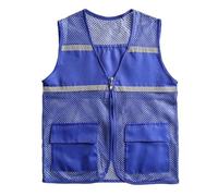 L6NqIAG Chaleco de Seguridad Chaleco de malla publicitario con logotipo impreso for voluntarios, ropa deportiva for grupos beneficio público, trabajo(Color 1,XL)