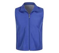 L6NqIAG Chaleco de Seguridad Chaleco reflectante multibolsillos rojo for trabajo voluntario, uniforme publicitario for actividades, texto impreso(Dark blue,3XL)