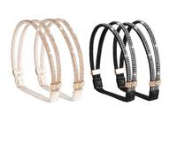 L6NqIAG Correa de tobillo de repuesto para tacones 1/2 pares de zapatos tacón alto con diamantes imitación, banda antisuelta for mujer