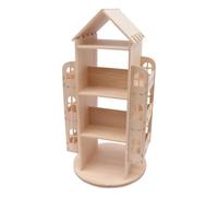 L6NqIAG Estantería Giratoria Libros Estantería de Madera giratoria 360 Grados con Apariencia Castillo, estantería pie for Almacenamiento, decoración artística