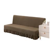 L6NqIAG Funda para Sofá Sin Brazos Funda de Licra for sofá Cama sin reposabrazos, Falda Plegable, Fundas elásticas for, decoración del hogar y Sala Estar(Color 4,150-180cm M)