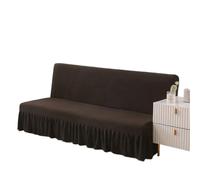 L6NqIAG Funda para Sofá Sin Brazos Funda de Licra for sofá Cama sin reposabrazos, Falda Plegable, Fundas elásticas for, decoración del hogar y Sala Estar(Color 2,150-180cm M)