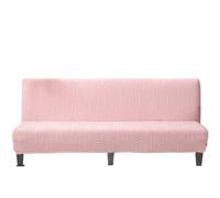 L6NqIAG Funda para Sofá Sin Brazos Funda de sofá Cama 3 plazas for Sala Estar, Banco Muebles Plegable sin Brazos, elástico, Todo Incluido(Pink,190-225cm)