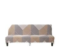 L6NqIAG Funda para Sofá Sin Brazos Funda de sofá Cama Plegable sin Brazos elástica Seda Leche Estampada Todo Incluido(Color 2,Extra Large)