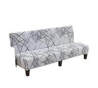 L6NqIAG Funda para Sofá Sin Brazos Funda de sofá Cama sin Brazos con Estampado Licra, reposabrazos, Muebles Plegables elásticos Grandes, decoración del hogar(Color 9,150-170cm M)