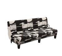L6NqIAG Funda para Sofá Sin Brazos Funda de sofá Cama sin Brazos con Estampado Licra, reposabrazos, Muebles Plegables elásticos Grandes, decoración del hogar(Color 5,150-170cm M)